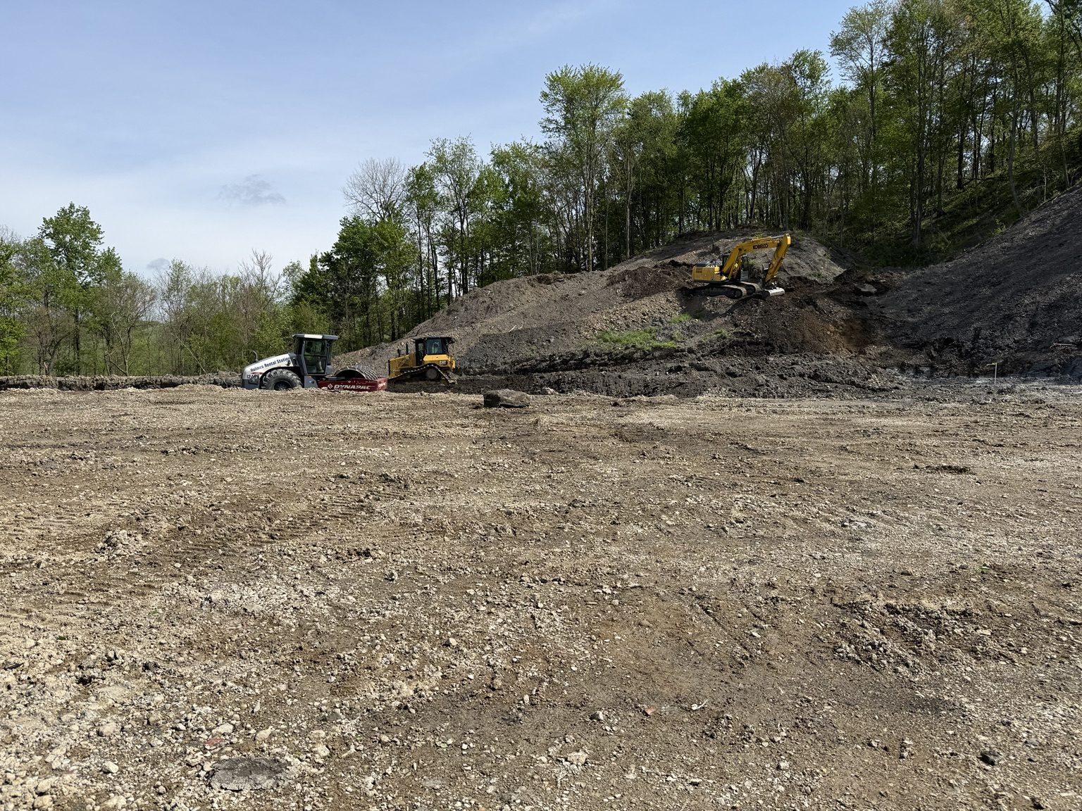 Site development earthwork and grading